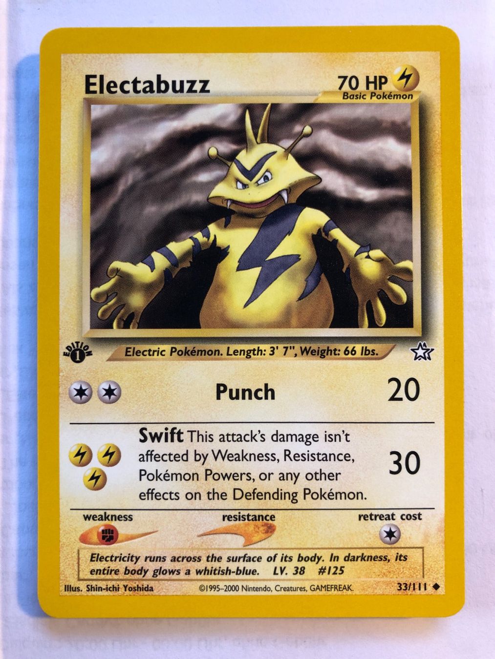 Sammelbilder & Trading cards: Electabuzz (unc.) 1st Neo Genesis - MINT - ab 1.- – Gebraucht aus Giubiasco von dan_pr8b