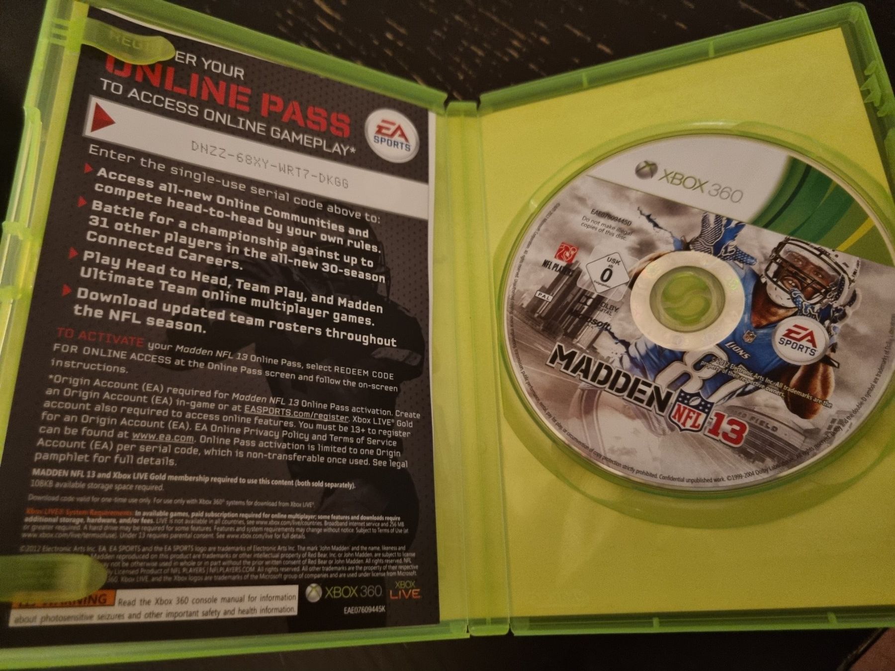 Giochi: Madden NFL 13 Xbox 360 – Difettoso da Kaiseraugst venduto da muggel27 2