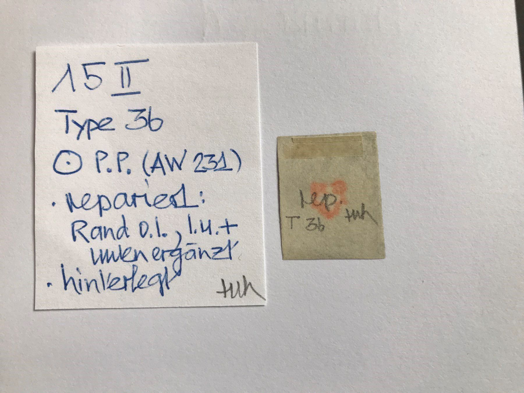 Alle Briefmarken: Rayon 15 II mit P.P. + Kleinattest – Gebraucht aus stäfa von brandy66 1