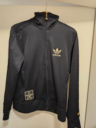 Original Vintage! Adidas Superstar Trainingsjacke Schwarz/Go