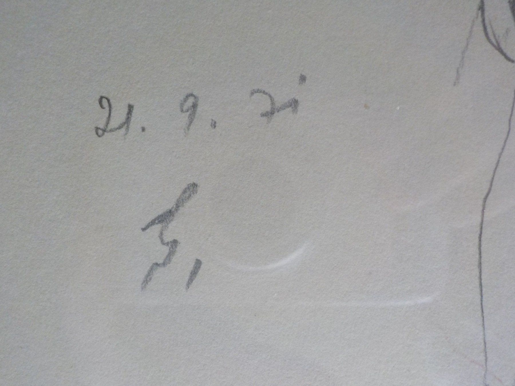 Gemälde: Zeichnung Akt sign. – Gebraucht aus Mörschwil von antiksalon21 5