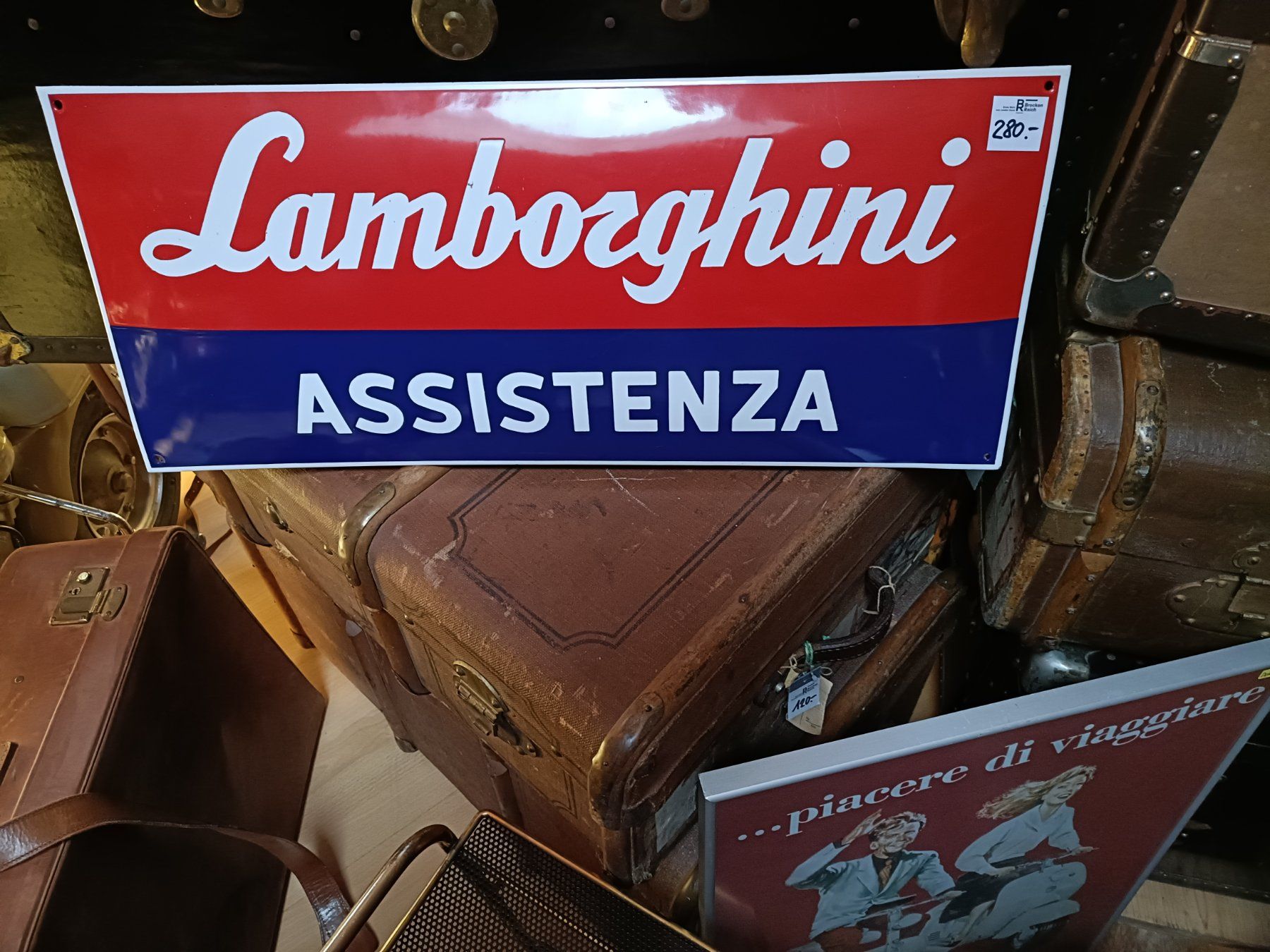 Lamborghini Insegne: Lamborghini Emailschild – Usato da Köniz venduto da Brockenreich 2