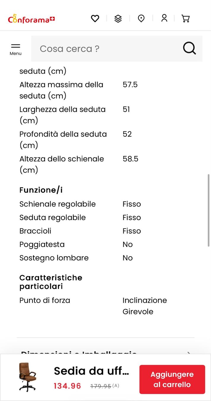 Conforama Fauteuils: Sedia ufficio ecopelle Conforama – D'occasion à Genestrerio par RUSTY_VIK 5
