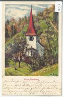 Kirche Fischenthal - Litho