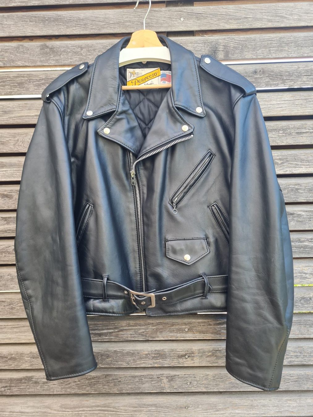 Schott Giacche: Schott Perfecto 618 Schwarz in Grösse 48 – Usato da Turgi venduto da vivizz 1