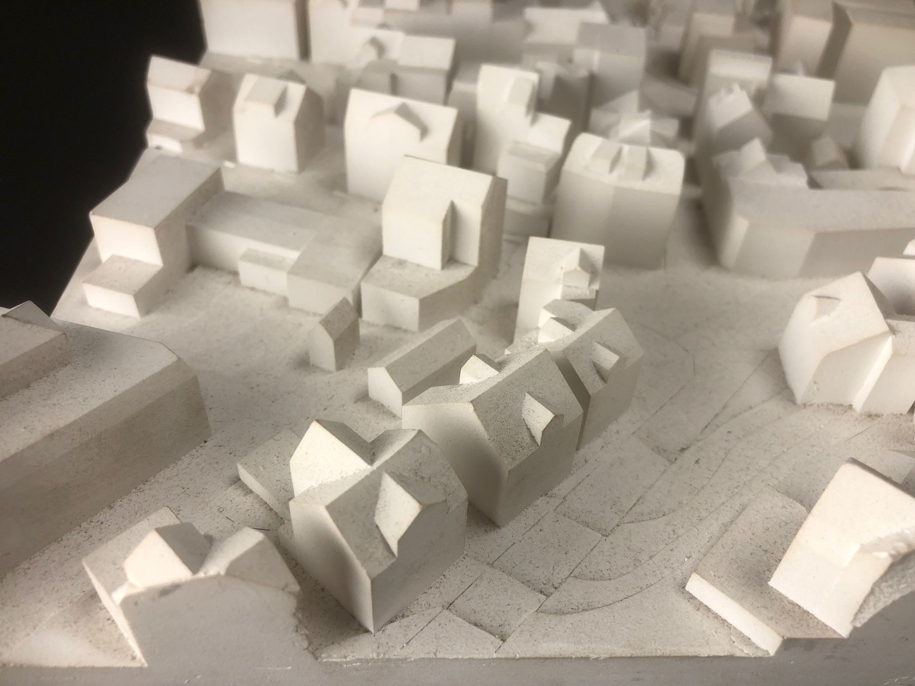Kit di modellismo & Modellini statici: Einsiedeln, Hauptstrasse Architekturmodell, Gips – Usato da Laufenburg venduto da industrial-silence 7