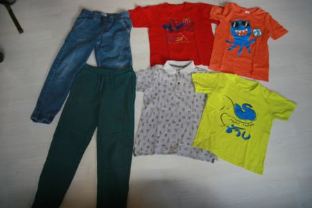 6 tlg.Buben-Kleiderpaket Gr. 128/134