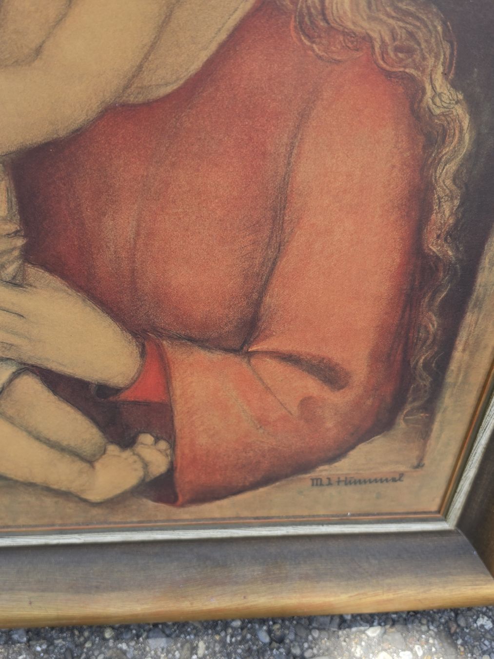 Posters & Illustrations: Bild Madonna mit Kind  gerahmt signiert – D'occasion à Mettlen par elios0888 6