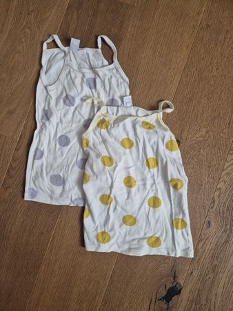 lot 2x petit bateau maechen undershirt Gr.10j