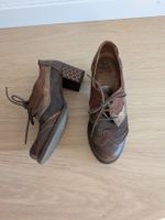 Extravagante Leder-Schnürschuhe im Oxford-Stil Gr. 36