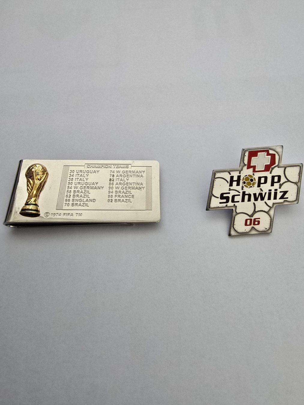 Fifa Placchette & Badge: FIFA WM 2006 Geldklammer + Pin – Usato da Rafz venduto da Domimir