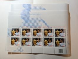 15 Stück Kleinbogen Roger Federer postfrisch
