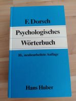 PSYCHOLOGISCHES WÖRTERBUCH/ F. DORSCH, HANS HUBER
