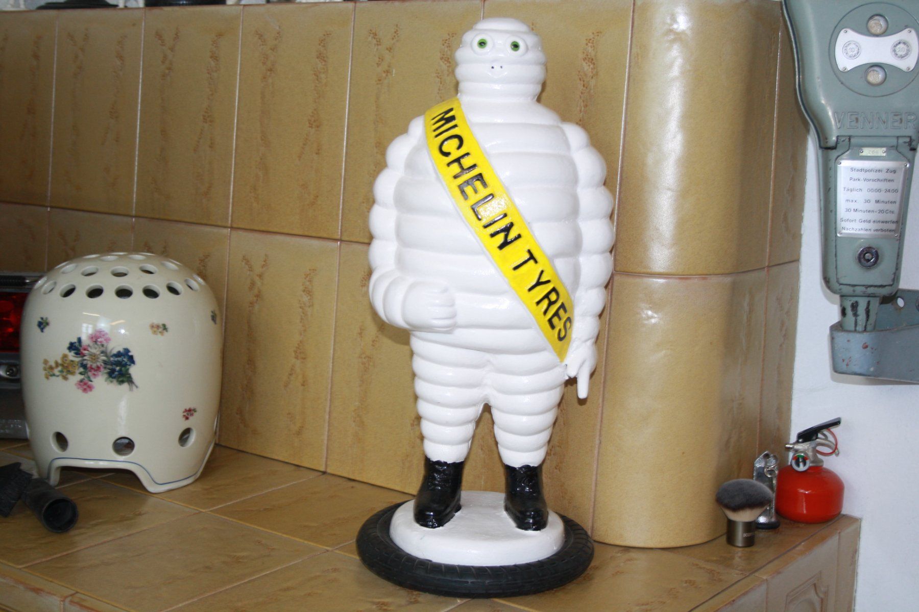 Michelin Statuette: MICHELIN MANN BIBENDUM EISEN  17/18 Kg. – Usato da Wauwil venduto da Pneuedy 1