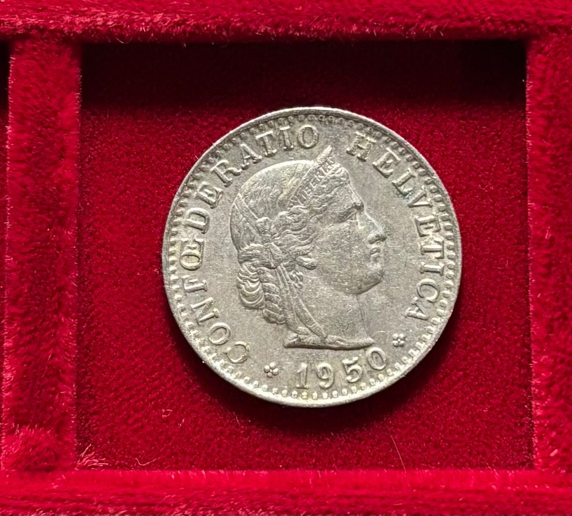 Tutti le monete: Schweiz 20 Rappen 1950 B ss-vzgl Libertaskopf – Usato da Speicher venduto da CH-Schatzkammer