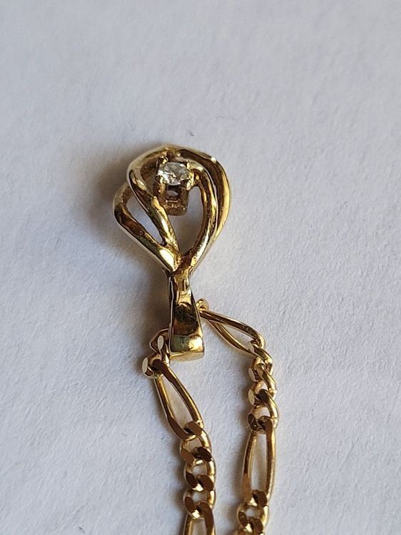 Catenine: Goldkette mit Anhänger Gepunzt – Usato da Selkingen venduto da gwendolynx