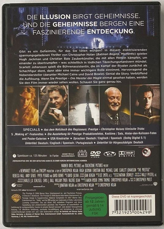 Alle DVDs: Prestige – Gebraucht aus Flums von Asquillo 1