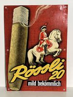 Blechschild Rössli 20 Stumpen