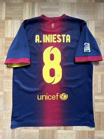 Original Iniesta FC Barcelona 2012/13 Trikot L