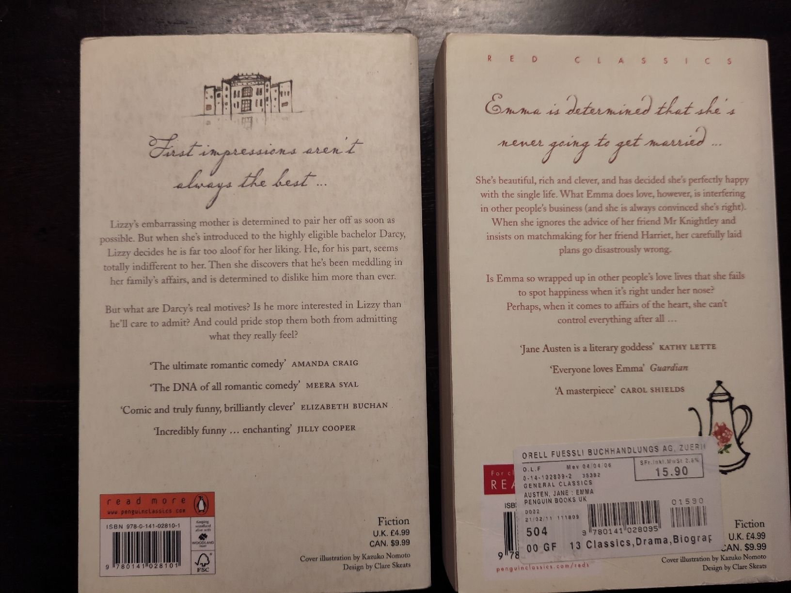 Libri: Jane Austen: Pride and Prejudice & Emma – Usato da Zürich venduto da ili_jzy7 1