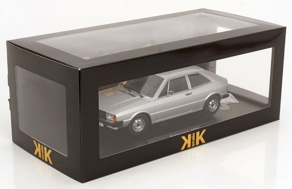 Volkswagen Modellini d'auto: VW SCIROCCO MK1 L 1975 SILBER 1:18 KK-SCALE – Nuovo e nell'imballaggio originale da Suhr venduto da Moebelsiralfred 4