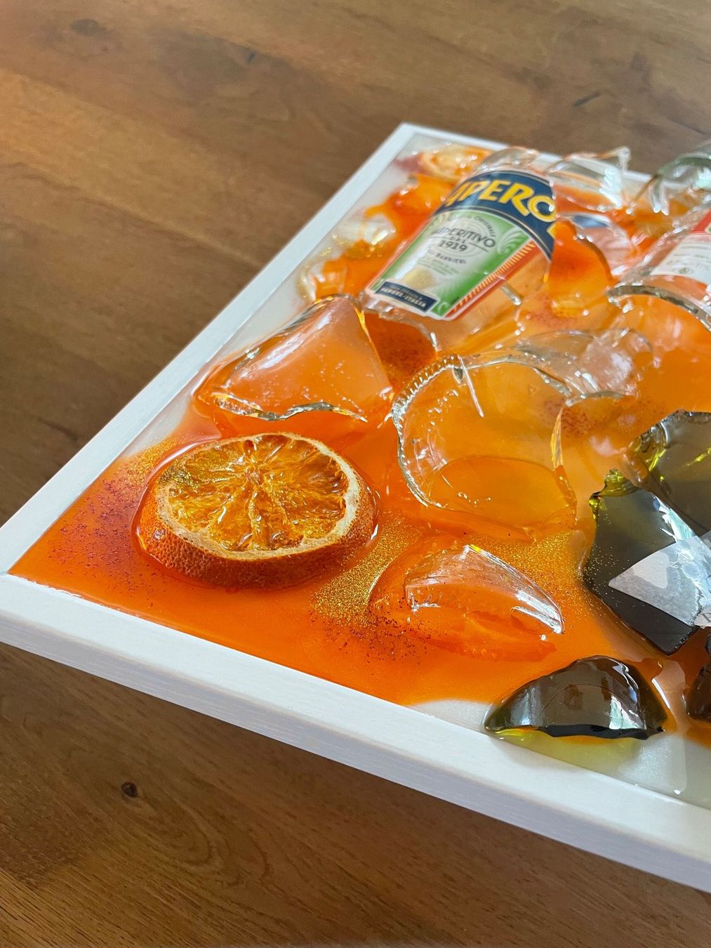 Foto & Immagini: Aperol Spritz Epoxid Bottle Art Bild – Nuovo (secondo la descrizione) da Wagen venduto da petzi08 5