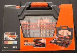 Black+Decker Bohrer & Bit-Set 76-tlg. Neu & OVP