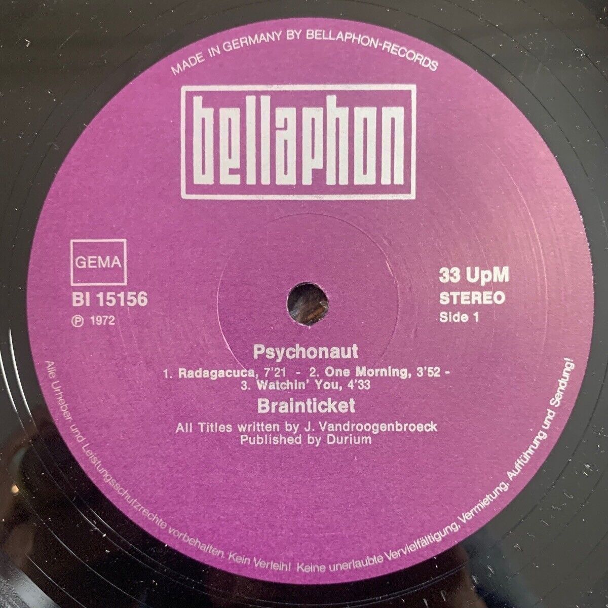 Brainticket - Psychonaut / German-Pressing 1976 - Nice Copy (Gebraucht ...