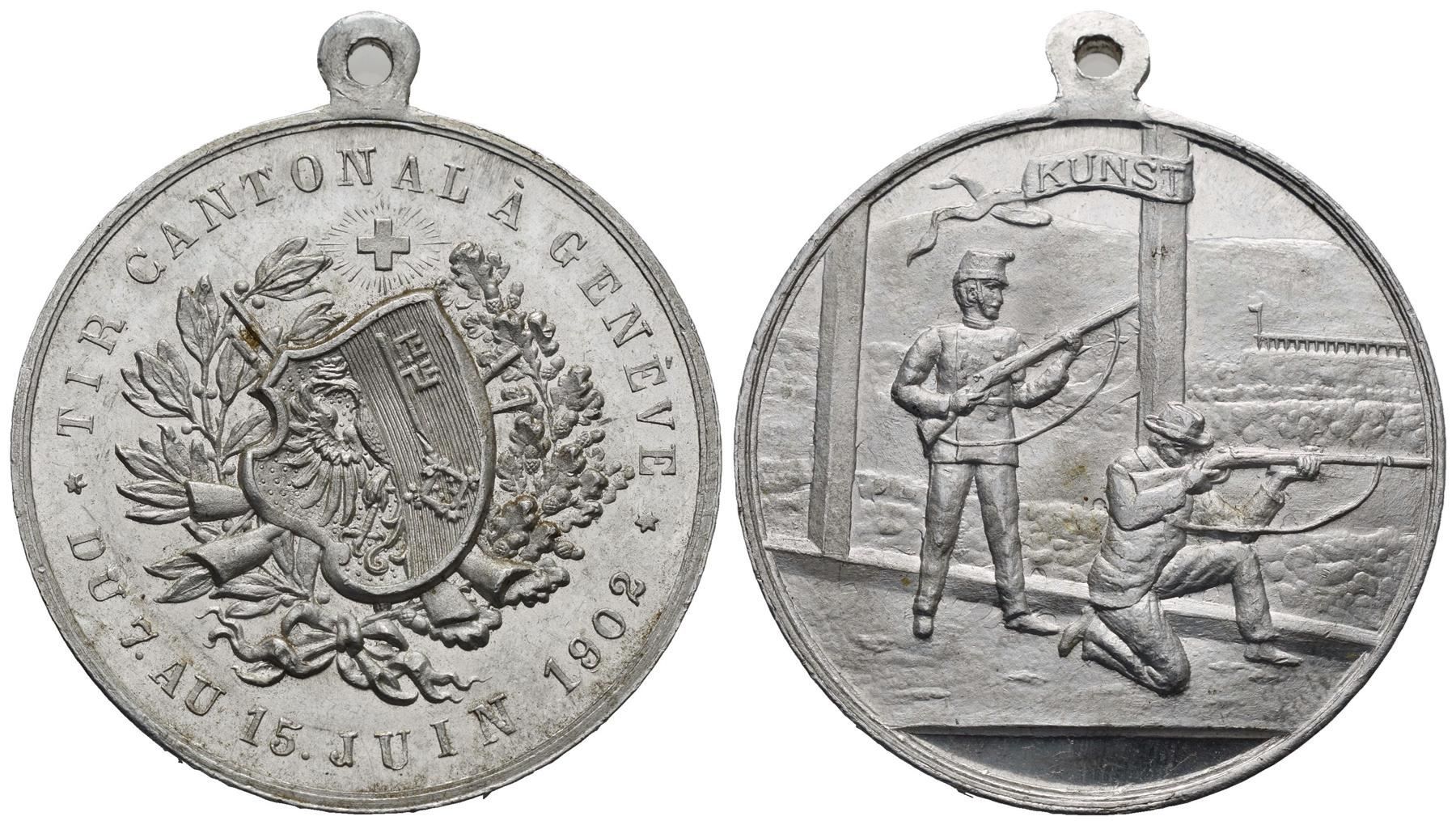 Medaglie: 1902 Genf Tir Cantonal, Ri:723 /70/ – Usato da Trimbach venduto da Solothurn1