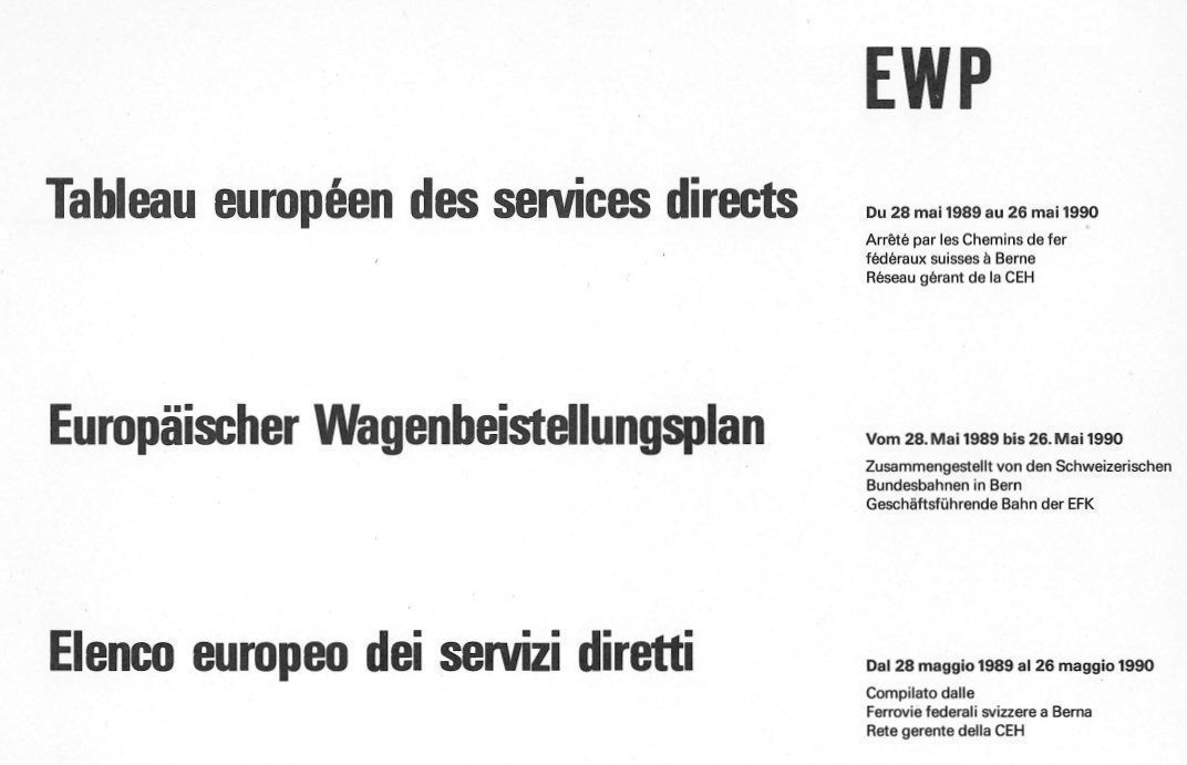 Libri: EWP - Europäischer Wagenbeistellungsplan – Usato da Vilters venduto da Pwuest78