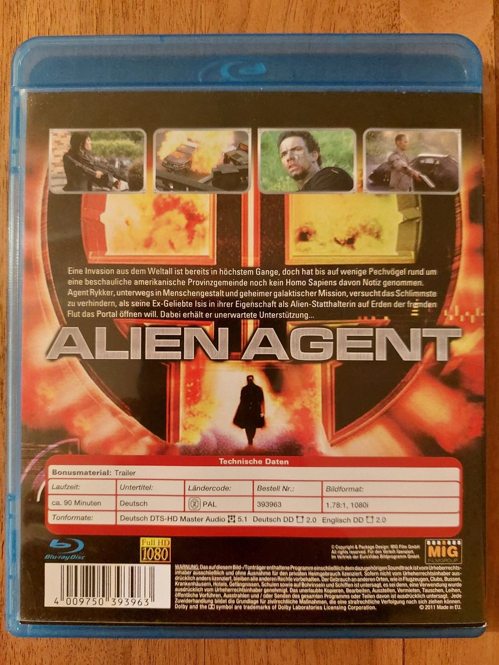 Alle DVDs: Blu Ray - Alien Agent – Gebraucht aus Rheinfelden von Onyx74 1