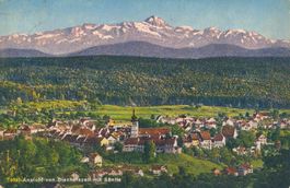 Bischofszell mit Säntis + 1929