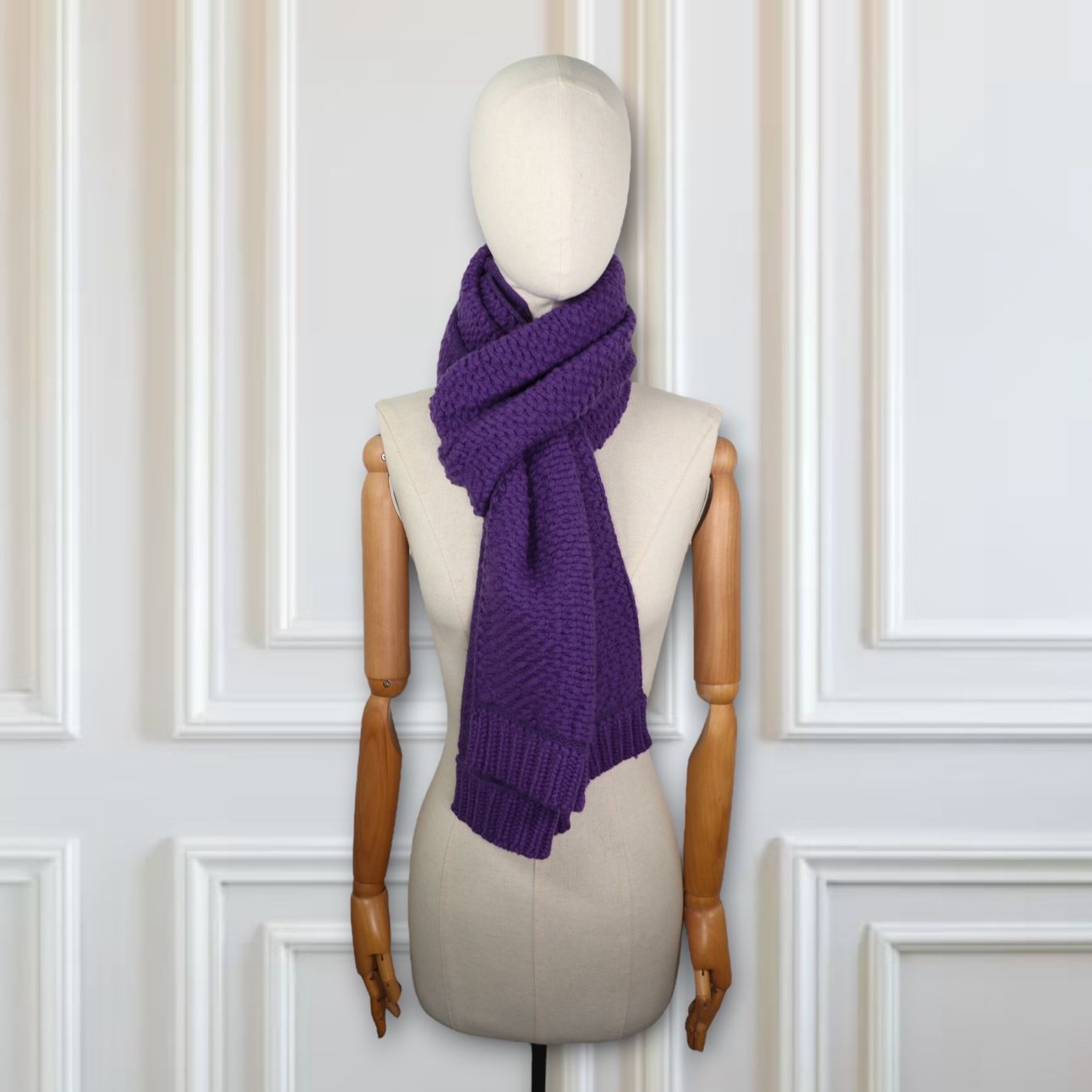 Foulard & Sciarpe: Malo Strickschal Kaschmir lila – Usato da Binningen venduto da Designerlabels 1