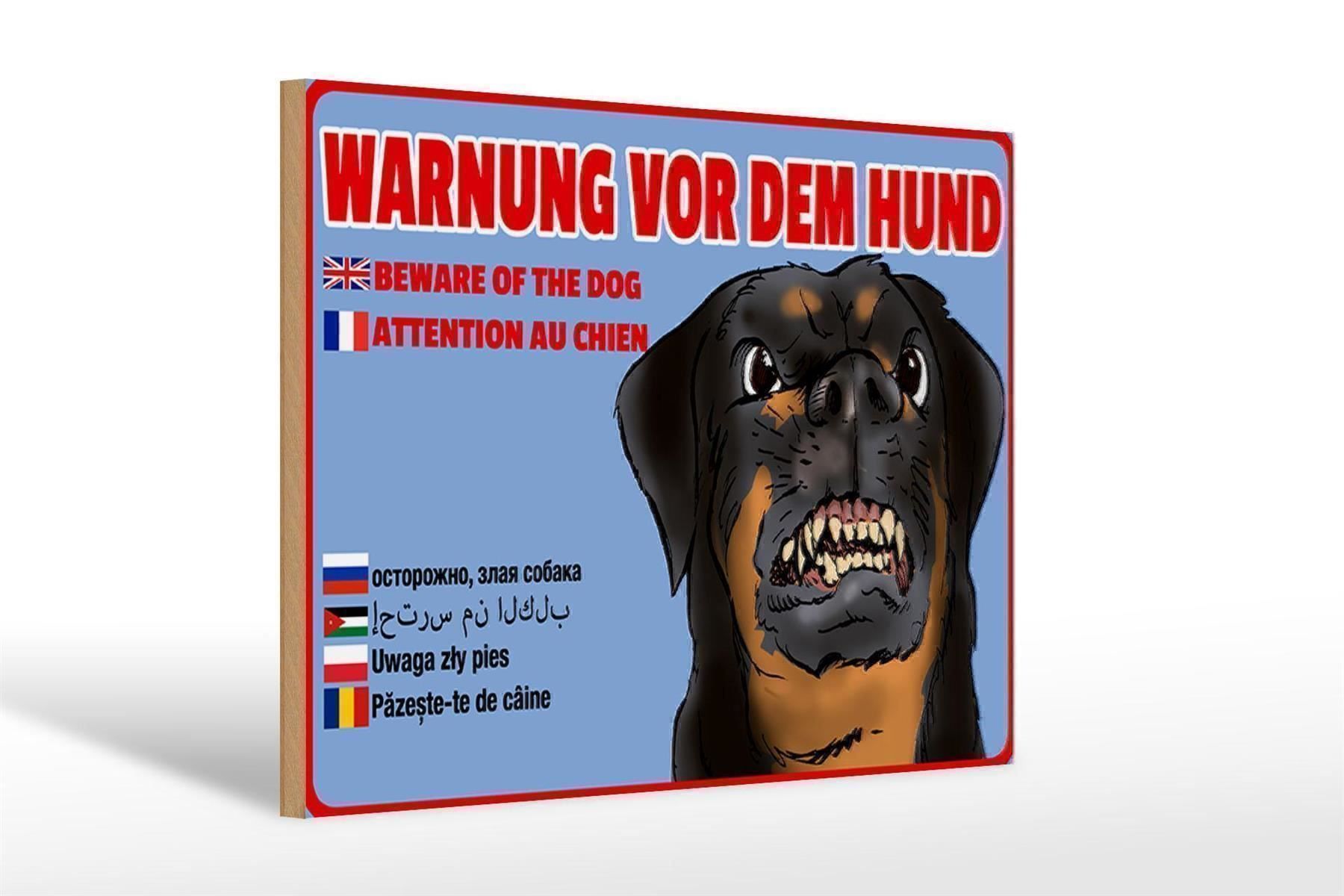 Insegne: Blechschild-WARNUNG VOR DEM HUND IN7SPRA – Nuovo e nell'imballaggio originale da Rupperswil venduto da big-one-sale 1