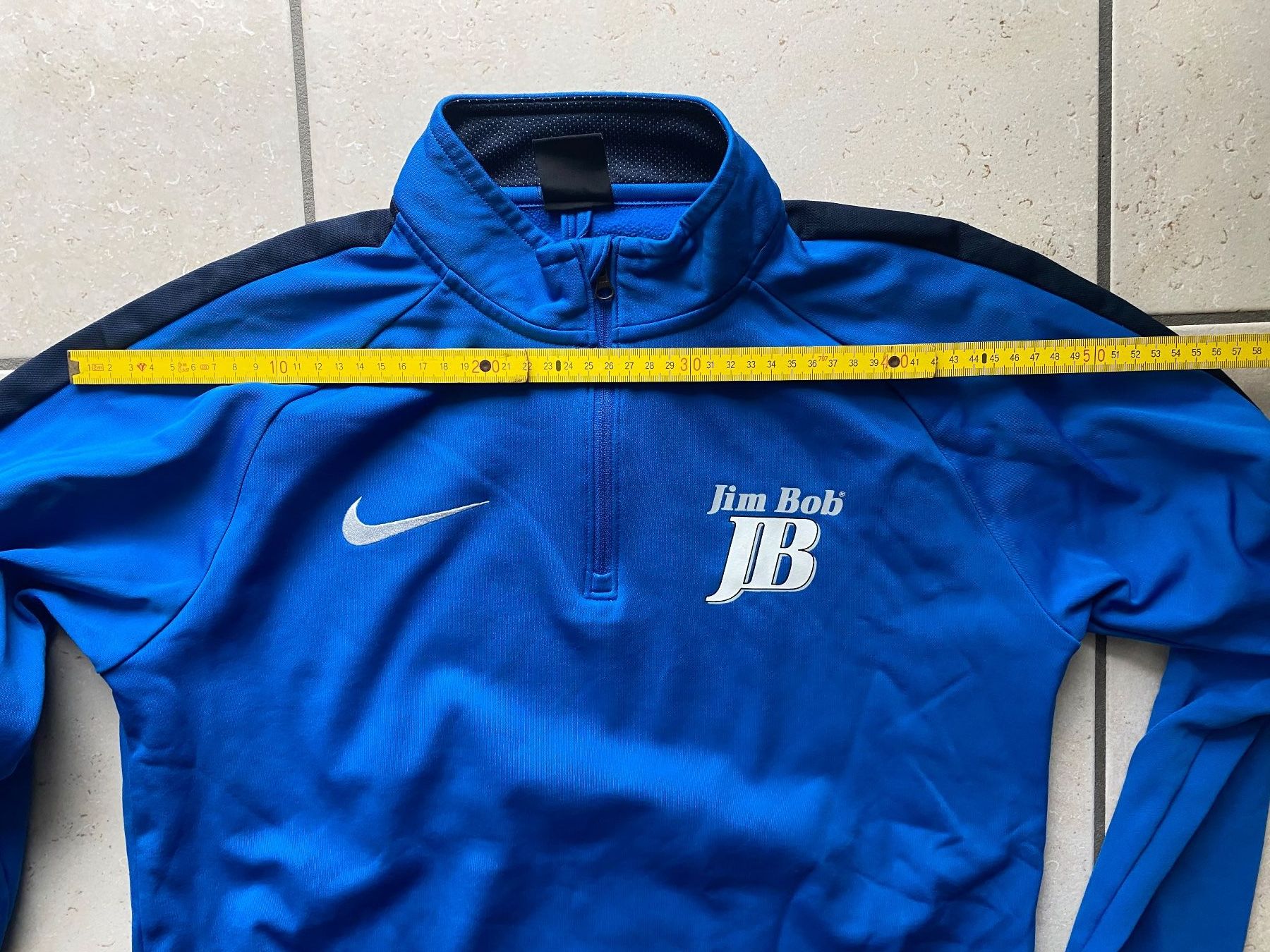 Nike Canottiere & Pantaloni: Nike Trainingspulli, Gr. S, blau, mit kurzem Reissverschluss – Usato da Münchenbuchsee venduto da ryros 1