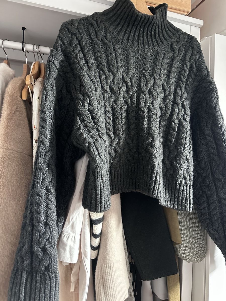 Zara Maglioni & Felpe: Zara strick Zopfmuster Pullover oversized Rollkragen Massimo – Usato da Zürich venduto da Lotta1509 1
