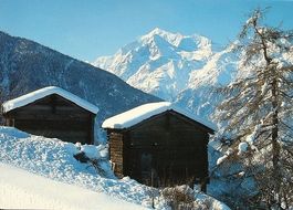 VISPERTERMINEN Stadel mit Weisshorn