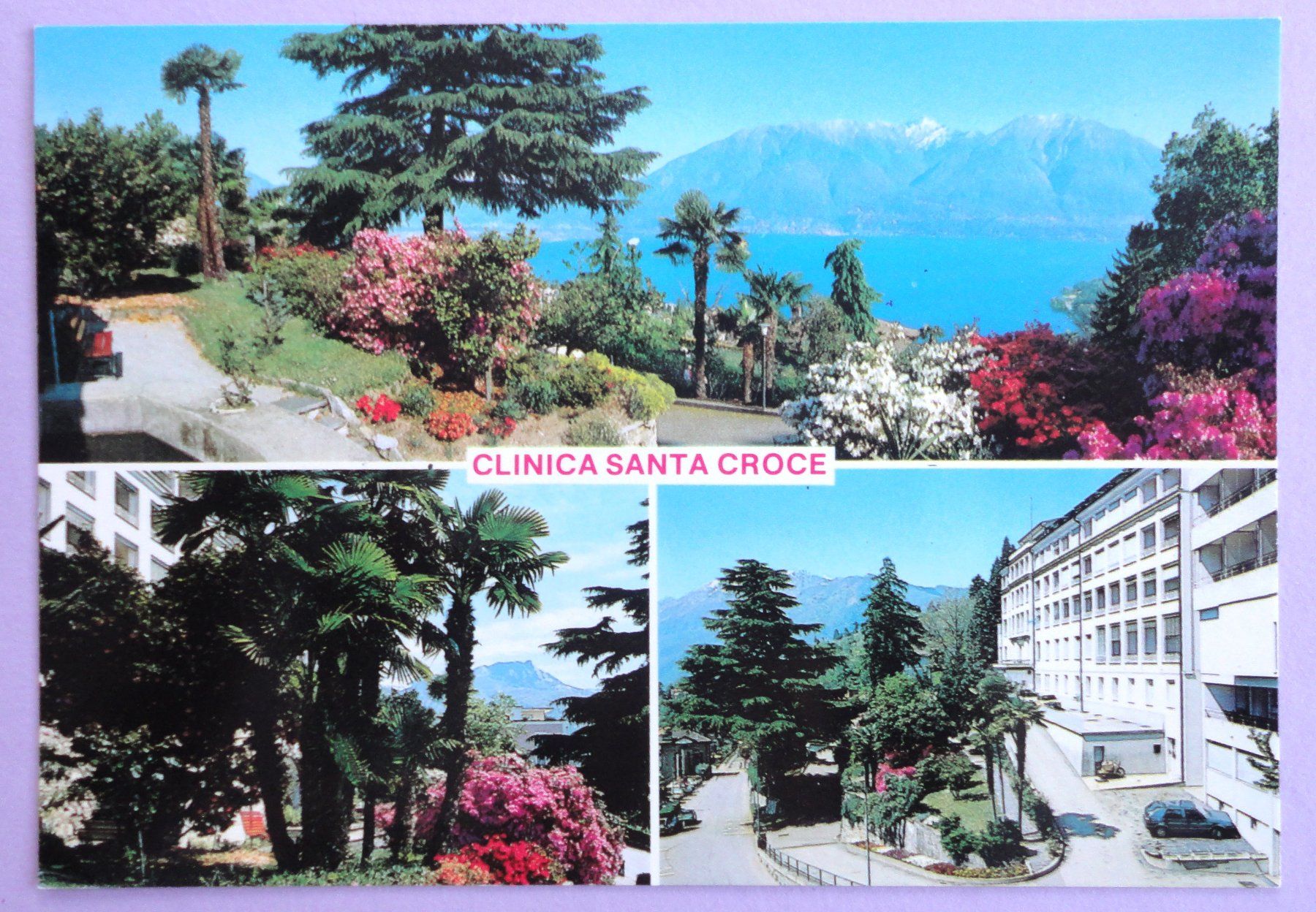 Cartoline postali: Clinica Santa Croce, Orselina – Usato da Fétigny venduto da Billy2miny
