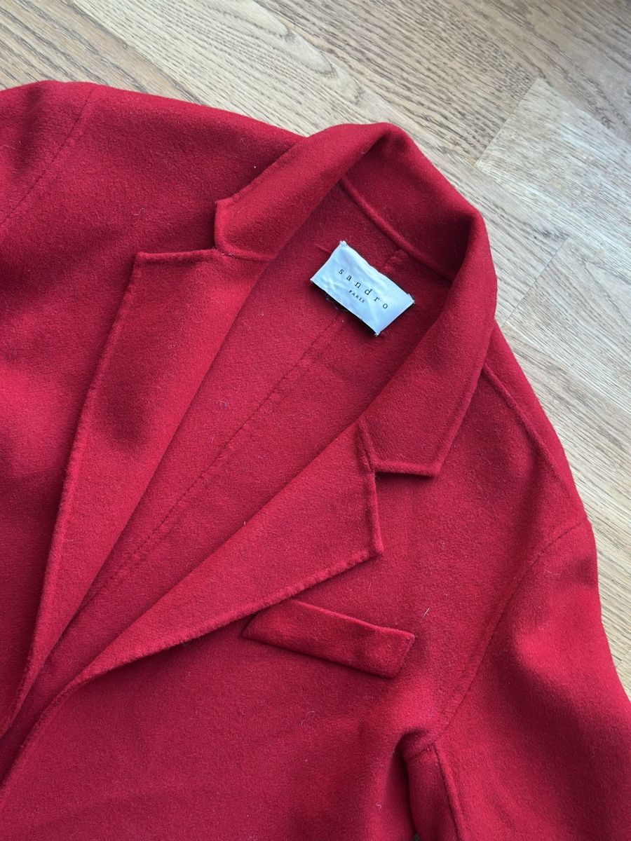 Sandro Cappotti: SANDRO Paris Wollmantel - rot - Gr. S – Usato da Basel venduto da FatmaCan52 3