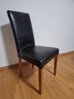 Stuhlset 4 Stk. Leder braun Holz guter Zustan.