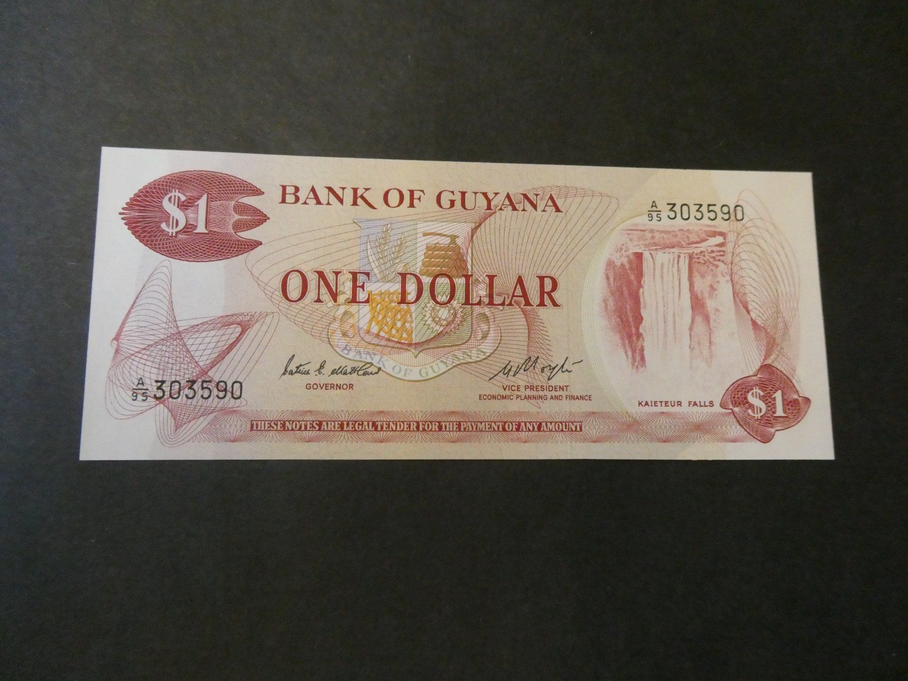 Billets de banque: Guyana, alter Geldschein - ungefaltet – D'occasion à Hinterforst par rohusri