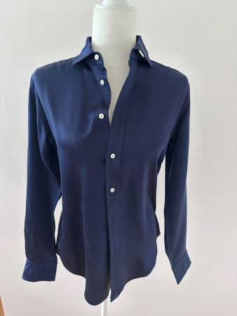 Polo Ralph Lauren Seidenbluse Navy US 4 100% Seide
