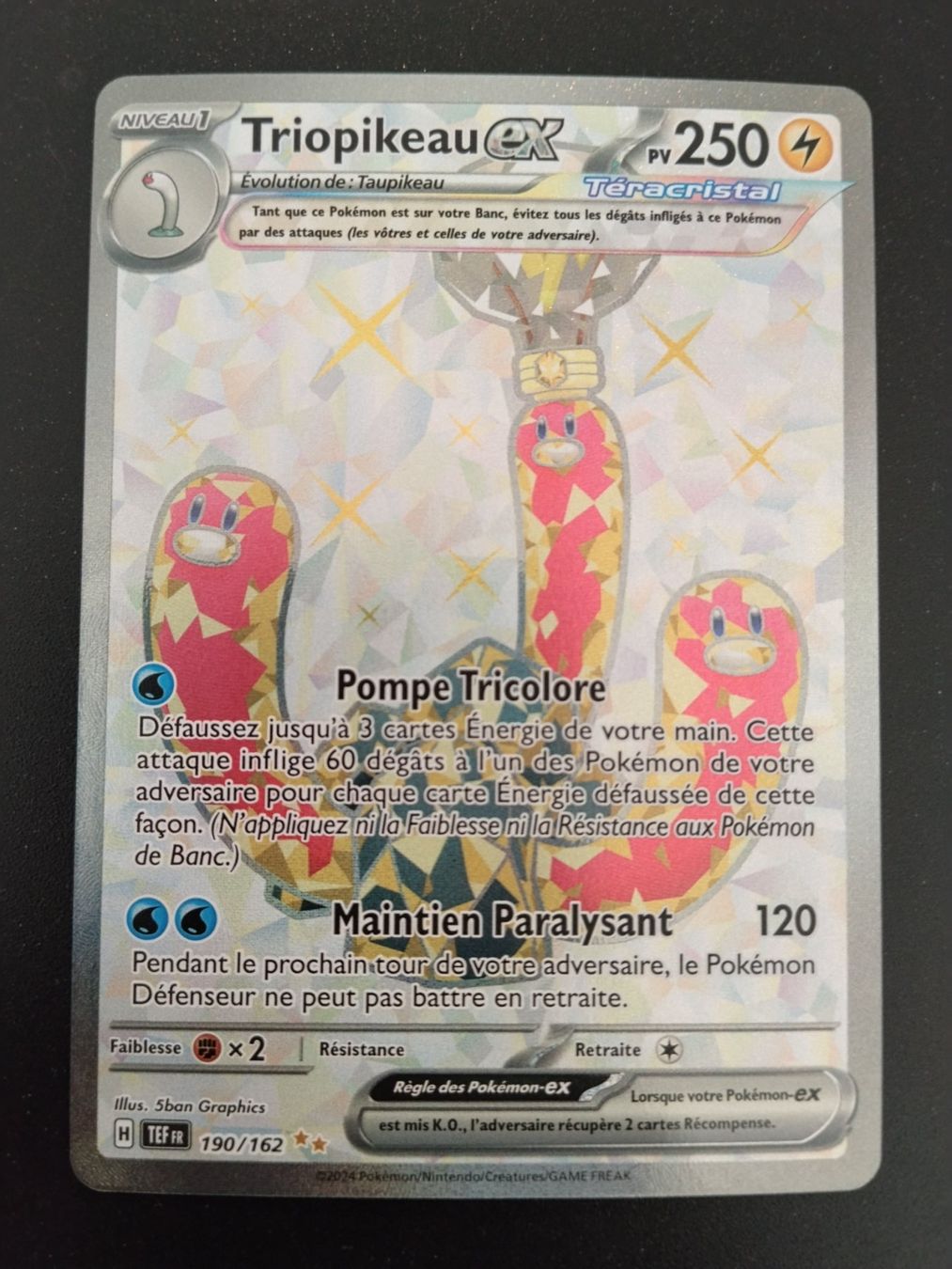 Pokémon Carte collezionabili: Pokémon Forces Temporelles: Triopikeau 190/162 FR – Usato da Palézieux-Village venduto da oufoux08