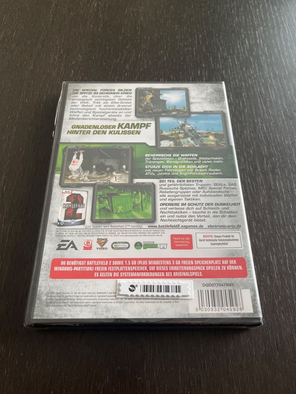 Microsoft Spiele: Battlefield 2 Special Forces Neu Sealed Deutsch PC – Neu und originalverpackt aus Dornach von presidium 1