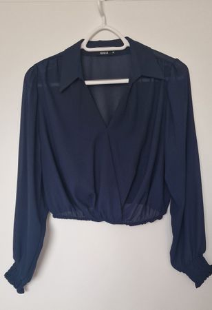 Nuna Lie Bluse, Gr. M, Dunkelblau, Top Zustand, Herbst!