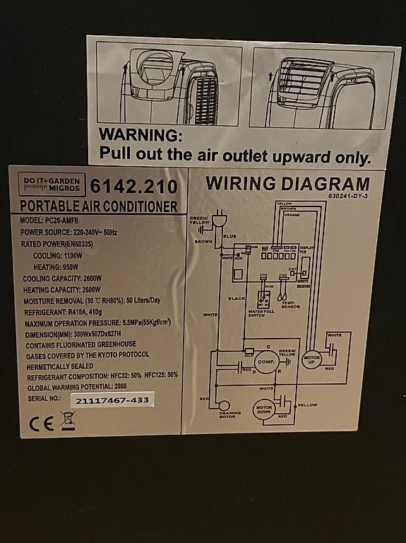 Condizionatori: Climatiseur Mobile 9000BTU  À réviser  – Usato da Neuchâtel venduto da L-L-2025 1