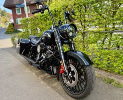Spezielle Harley Davidson mit Bündner Bike Umbau