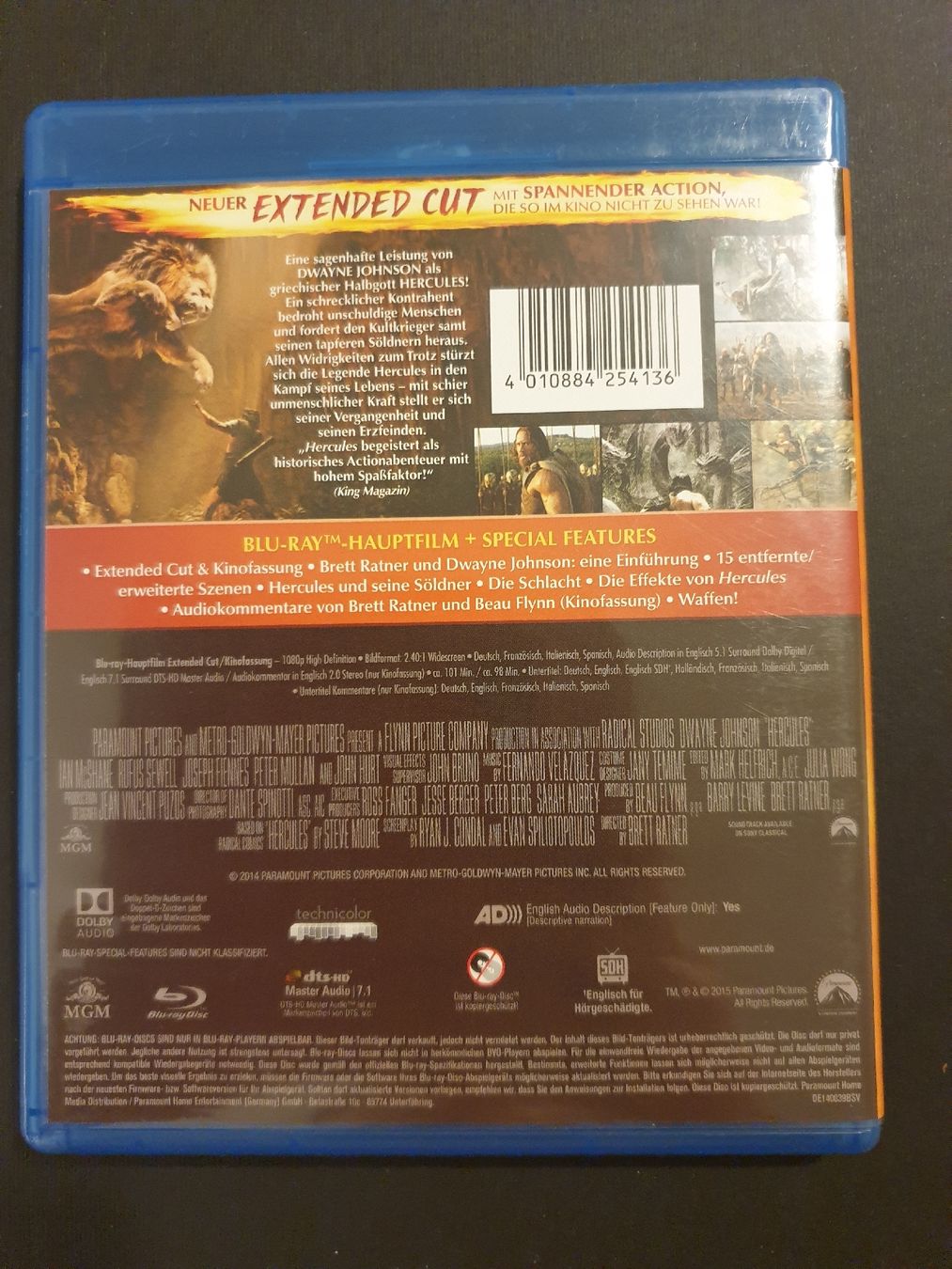 Tutti i DVDs: Hercules - Extended Cut Blu-ray Dwayne Johnson – Usato da Steffisburg venduto da Blue_bj5g 1
