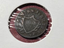 Kanton Schwyz 2 Rappen 1844