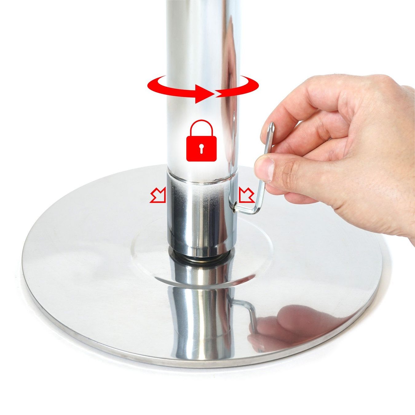Hometrainer: LUXTRI Pole Dance Profi Tanzstange – Nuovo e nell'imballaggio originale da Bottighofen venduto da zaap 3